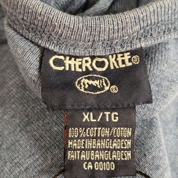 Cherokee 💟 Blue Sweater Blouse Top Size XL - Picture 6 of 6